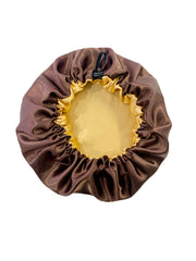 Melanin Brown Adjustable Satin Bonnet