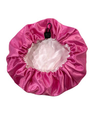 Pretty Pink Adjustable Satin Bonnet
